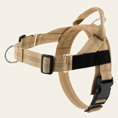 Harnais anti-traction Callys marron — photo produit studio