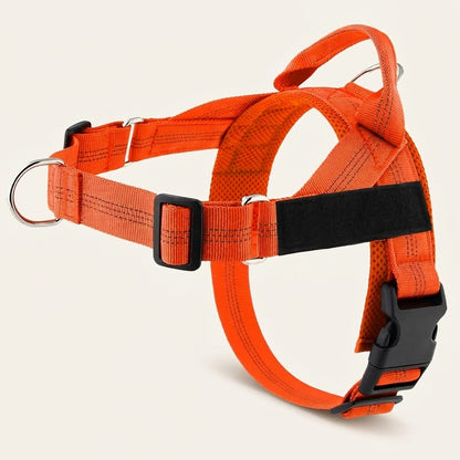 Harnais anti-traction Callys orange — photo produit studio